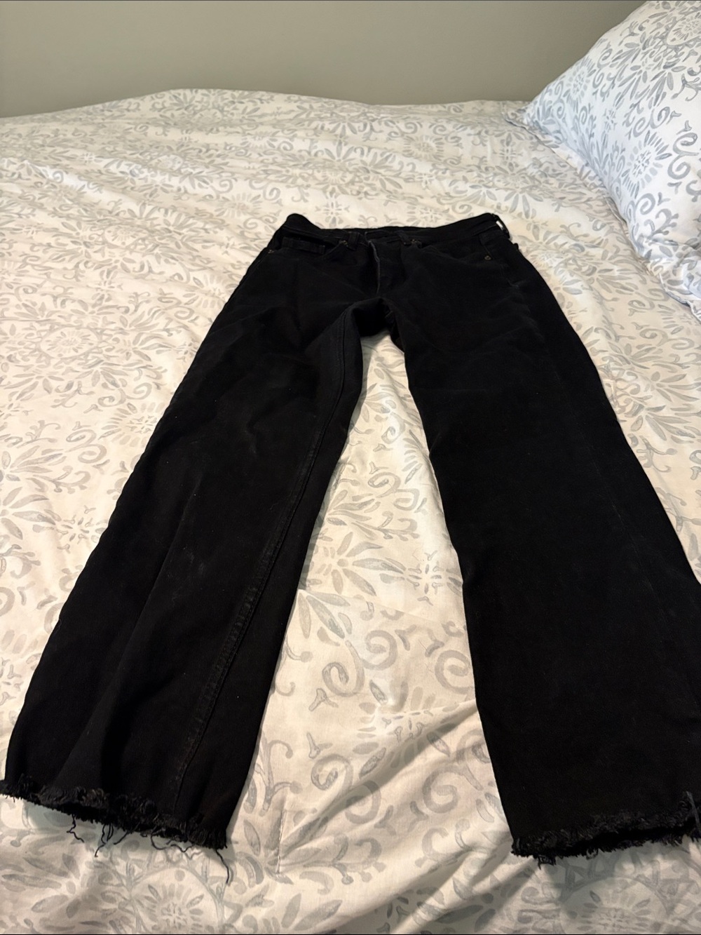 Zara Black Wide-Leg High-Rise Jeans